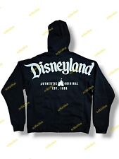 2023 DISNEYLAND VINTAGE AUTHENTIC ORIGINAL ZIPPED BLACK HOODIE *SIZES AVAILABLE* picture