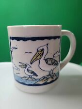 Rare Vintage Pelican Mug Otagiri Speckled Stoneware picture