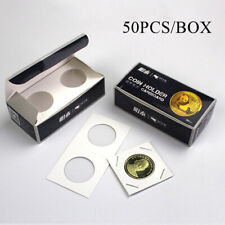 50PCS Square Cardboard Coin Supplies Coin Album Collection Stamp Coin Holders US picture