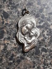 Vintage Catholic Creed Virgin Mary & Infant Jesus Religious Medal picture