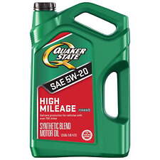 High Mileage 5W-20 Synthetic Blend Motor Oil for Vehicles over 75K Miles,5-Quart picture
