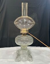 Antique B&P Glass Princess Feather Oil Lamp Turned Electric picture