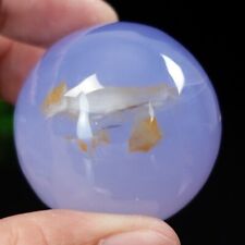 40mm Blue Chalcedony Sphere Magic Energy Crystal Ball Reiki Healing Collection picture