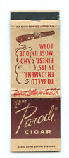 Parodi Cigar Vintage Matchcover picture