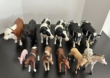 Lot Of 12 Schleich Farm Animals Cows Pig Baby Horses Foals picture