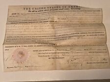 1850 President Zachary Taylor Land Grant Secretary Signed  picture