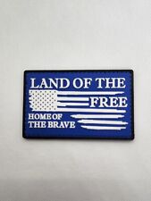 Land of Free USA Freedom 3D PVC Tactical Morale Patch – Hook Backed picture
