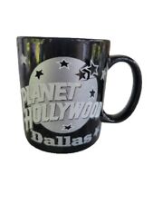 Black Silver Planet Hollywood Dallas Texas Mug 1991, No Chips Coffee Mug Tea EUC picture