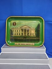 Vintage History President FDR Metal The White House Souvenir Tray Washington DC picture