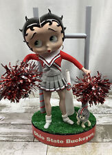 RARE Betty Boop Porcelain Doll Danbury Mint Cheerleader, Ohio State Buckeyes picture