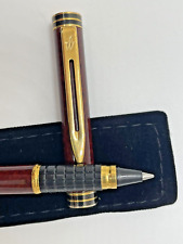 Waterman Exclusive Red Marble Lacquer over brass GP Rollerball Pen France picture