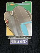 2003 Pebble Beach Concours Official Pewter And Enamel Dash Placard 444/1100 picture