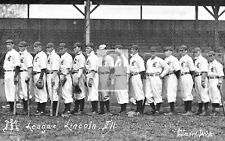 Baseball Team League Lincoln Illinois IL Reprint Postcard picture