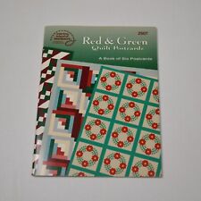 Vintage Rita Weiss Red Green Quilt Postcards 1993 picture