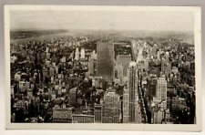 RPPC North View from Empire State Building, NYC NY Vintage Real Photo Postcard picture