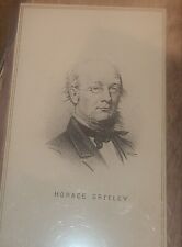 Horace Greeley Old Cabinet Card 1872 Presidential Candidate Great Shape picture