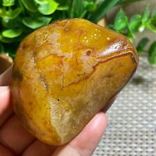 Top Bonsai Suiseki-Natural Gobi Agate Eyes Stone-Rare Stunning Viewing 146g A193 picture