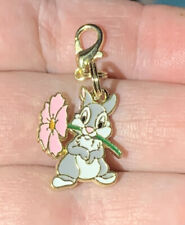 Gold Thumper Rabbit From Bambi Charm Zipper Pull & Keychain Add On Clip picture