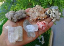 Apophyllite,Stilbite,Chalcedony Lot ( 6 nos ) Minerals Specimen #E12 picture
