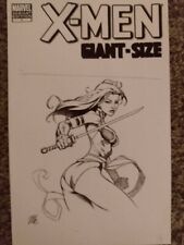 X-MEN GIANT SIZE PSYLOCKE ORIGINAL SKETCH COVER COMIC ART DRAWING MATT  CAMPBELL picture