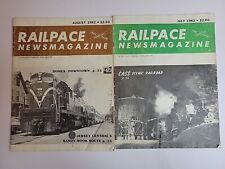 Railpace Magazine 2 pc Lot Railroad Trains 1982 Rare CASS Domes Jersey RP16 picture