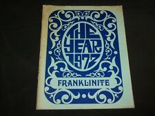 1972 FRANKLINITE FRANKLIN SCHOOL YEARBOOK - NEW JERSEY - J 6843 picture