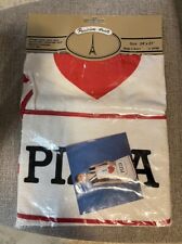 Vintage I LOVE PIZZA Apron Parisian Prints  Brazil New In Package picture