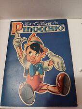 Walt Disney's Pinocchio w/ Pictures to Color - Whitman 1939 Story Book picture