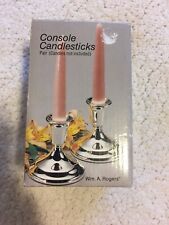 William A Rogers Pair Console Candlesticks picture
