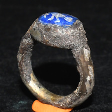 Ancient Eastern Roman Mix Silver Ring with stone intaglio Ca. 1st-2nd Century AD picture