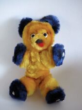 Rare Vtg 1940s 50s Chenille Pipe Cleaner Miniature Bear Pin UCLA Bruins picture