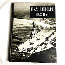 USS Randolph CVA-15 Mediterranean Cruise Aircraft Carrier USN Hardback 1953-1954 picture