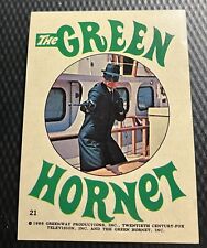 1967 Topps Green Hornet Set Break Sticker #21 Hi-Grade No Creases Centered picture