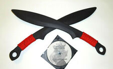 Practice Training Sword Martial Arts KUKRI Kali KNIFE Red PAIR DVD picture