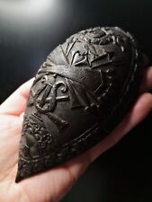 Antique French Napoleon III carved military coconut shell cup picture