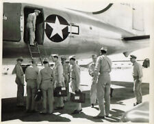 General Omar Bradley 1st aboard C-54 8x10 photo 1940s picture