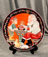 Artmark Chicago ltd Japan Porcelain Plate Santa Vintage Holiday Christmas picture