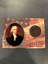 James Madison #08/11 1809 Half Cent Coin 2018 Historic Autographs POTUS picture