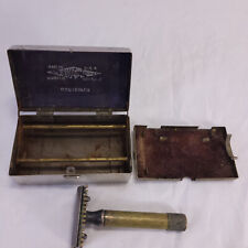 Vintage Gillette Bostonian Safety Razor & Case 1920s Made In USA  picture