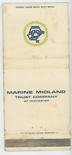 MARINE MIDLAND TRUST COMPANY OF ROCHESTER Antq Matchbook Cover D-6 picture