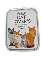 Ridley's Illustrated Playing Cards Cat Lover's In A Collectible Tin NEW & SEALED picture