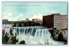 1910 Upper Falls Of The Genesee River Waterfalls Rochester NY Antique Postcard picture
