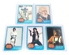 1977 Topps Star Wars Series 1 Lot Of 5 Trading Cards ~ R2-D2 & Obi-Wan Rookies picture
