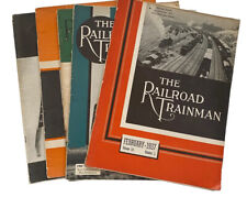 Vtg Railroad TrainMan magazine Lot Train locomotives 1937 1930s Booklet Set picture
