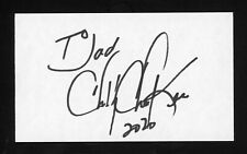 Chubby Checker Singer-Songwriter, The Twist/Dance Signed 3x5 Index Card E23226 picture