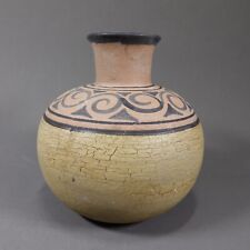 Antique Terracotta Handmade Pot. Egyptian Home Decoration Clay Vase. picture