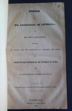 1830 Speech Foot's Abolishing Office Surveyor General, Mr. Livingston, Louisiana picture