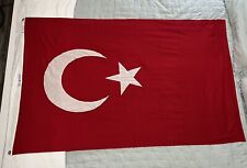 Rare Vintage Large 3X5 Ajax 100% Cotton Paramount Flag Co - Turkey Flag picture