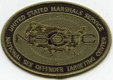 US MARSHAL NATIONAL SEX OFFENDER TARGETING green WASHINGTON DC POLICE PATCH picture