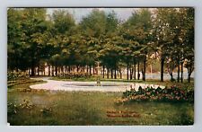 Winona Lake IN-Indiana, Duke's Fountain, Antique, Vintage Souvenir Postcard picture
